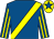 Royal blue, yellow sash, striped sleeves, yellow cap, royal blue star (Brian Miller)