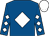 Royal blue, white diamond, white diamonds on sleeves, white cap (Mrs Kathleen Whelan)