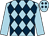 Light blue & dark blue diamonds, light blue sleeves, dark blue diamonds on cap (One For The Lads Partnership)