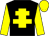 Black, yellow cross of lorraine & sleeves, yellow cap (Alistair Porter & Phoenix Bloodstock Syndicate)