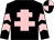 Black, pink cross of lorraine, chevrons on sleeves, quartered cap (P Taiano, N Gollings, S Powell)