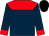 Dark Blue, red yoke, red cuffs, Black cap (Mr W Twiston-davies)