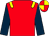 Red, yellow epaulets, dark blue sleeves, red and yellow quartered cap (Sub Rosa Partners)