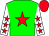 Green, red star, white, red stars sleeves, red cap (Galaxy Racing)