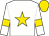 White, gold star, white, gold armlets, gold cap (Touch Gold Racing)