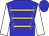 Blue, gold braid, white sleeves, blue cap (Byerley Team)