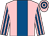 Pink, royal blue stripe, striped sleeves, hooped cap (Perspicacious Punters Racing Club)