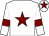 White, maroon star, armlets and star on cap (Mrs Wendy O'leary & J S Moore)