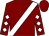 Maroon, white sash, white diamonds on sleeves, maroon cap (Lewis Family Racing Stable)