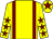 Yellow, maroon braces, yellow sleeves, maroon stars, yellow cap, maroon star (The Point Of Attack Partnership)