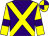 Purple, yellow cross belts, yellow sleeves, purple armlets, quartered cap (Herron, Nicholson, Proctor & Richards)