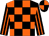 Black and orange check, striped sleeves, quartered cap (Jeffrey Hall Martino Mitchell Cawkwell)