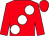 Red, large white spots, red sleeves & cap (Sean Curran)