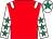 Red, white epaulets, white sleeves, emerald green stars, white cap, emerald green star (Mr Rob Parker)