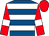 Royal blue, white hoops, red sleeves, white armlets, red cap (Mrs S Colville)