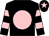 Black, pink disc, hooped sleeves, pink star on cap (Raymond P Fitzgerald)