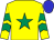 Yellow, emerald green star and chevrons on sleeves, blue cap (Sean F Gallagher)