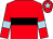 Red, black hoop, light blue armlet, red cap, light blue star (A Archdeacon & A Hourigan Partnership)