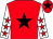 Red, black star, white sleeves, red stars, red cap, black star (Cowboys Ride Again Syndicate)