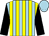 Light blue and yellow stripes, black sleeves, light blue cap (Mr R Stephens)