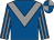 Royal blue, grey chevron, striped sleeves, quartered cap (Mr P S Burke)