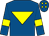 Royal blue, yellow inverted triangle, armlets and diamonds on cap (Mr Oliver Ryan)