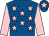 Royal blue, pink stars, pink sleeves, pink star on cap (Nicola Farrell & Ms Melanie Marnane)