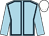 Light blue, dark blue seams, light blue sleeves, white cap (O D Kueres)