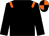 Black, orange epaulets, quartered cap (Danebury Racing Stables)