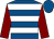 Royal blue, white hoops, maroon sleeves, royal blue cap (McNeill Family)