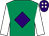 Emerald green, purple diamond, white sleeves, purple cap, white spots (Bolton, McGladery, Duncan & Buchanan)