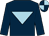 Dark blue, light blue inverted triangle, quartered cap (Mr K A Nelmes)
