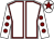White, maroon seams, white sleeves, maroon spots, white cap, maroon star (Little Loxbrook Babes And Bays)