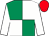 Emerald green and white (quartered), white sleeves, red cap (Mrs Elizabeth Fletcher)