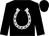 Black, silver horseshoe, black sleeves and black cap (Troy Wismer)