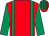 Red, emerald green braces and sleeves, red and emerald green striped cap (Mr S J Edwards)
