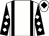 White, black braces, black sleeves, white diamonds, white cap, black diamond (Mr A Wittering & Dr C Scott)