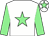 White, light green star, sleeves and star on cap (Eamonn O'riordan Peter Charalambous)