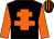 Black, orange cross of lorraine & sleeves, striped cap (Ronan Colgan Racing Partnership)