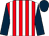 Red and white stripes, dark blue sleeves and cap (Mrs Sarah Metcalfe)