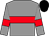 Grey body, red hoop, grey arms, red armlets, black cap (Jp Moutafian)