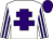 White body, purple cross of lorraine, white arms, purple striped, purple cap (Marc Benoit)