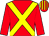 Red, yellow cross belts, red sleeves, red cap, yellow striped (A Chayrigues)