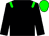 Black body, green epaulettes, black arms, green cap (D Lassaussaye)