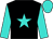 BLACK, turquoise star, turquoise sleeves, turquoise cap (Ecurie Alexandre Buisson)