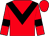 Red, black chevron, red sleeves, black armlets, red cap (E Aumoitte)