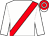 white, red sash, red cap, white hoop and peak (Ecurie Louis Baudron)