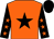 Orange, black star, black sleeves, orange stars, black cap (Ecurie Elite)