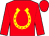 red, yellow horseshoe (Stall Courant Ab)