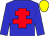 Blue, Red cross of Lorraine, Yellow cap (J P Dubois)